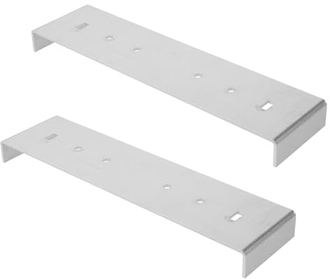 TINEASUR 2pcs Stylish Metal Mailbox Mounting Bracket Repair Plate Mountings for Mail Boxes User-Friendly