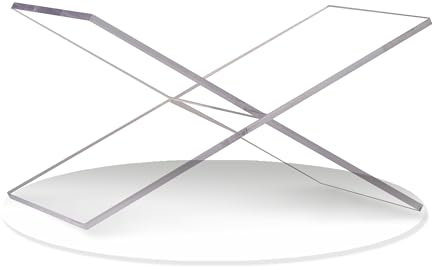 LIZ QNNALY Transparenter Buchhalter aus Acryl, transparenter Leseständer mit Briefbeschwerer, perfekt für Kochbücher, Zeitschriften und Bibeldisplay (transparent, extra groß)