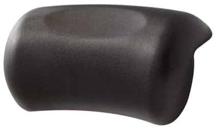 Cpolebev Oreiller de Bain Spa Appui-Tête de Baignoire Antidérapant Oreillers de Bain Imperméables Doux avec Ventouses Coussin de Cou de Bain Noir