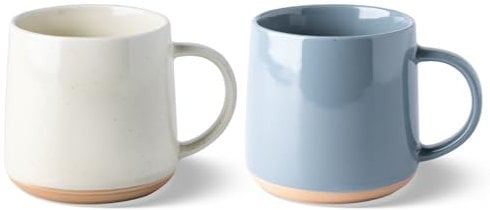GBHOME Stoneware Mugs Set of 2, 500ml Ceramic Coffee Cup and Mug, Microwave & Dishwasher Safe Tea Cups, Large Mugs for Hot Chocolate Cups