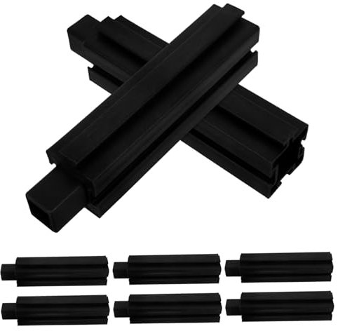 ibasenice 8pcs Plastic Raised Planter Foot Replacement Legs for Outdoor Garden 15cm Height Grey Color Sturdy Planter Box Stand Legs for Diy Elevated Garden Bed