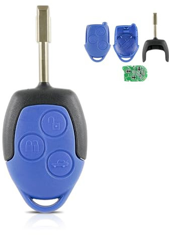 433mhz 3 Buttons For Transit Key Fob Remote Fob for Ford Transit MK7 2006 - 2014 VAN Blue Key with 63chip