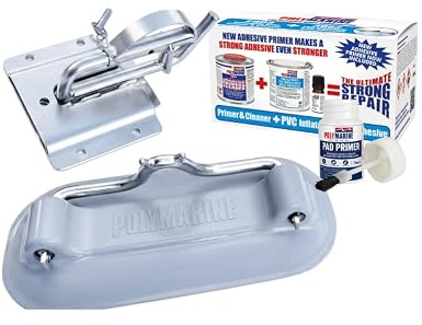 Insta-Lock Snap Davit + Quick Release Shoe Complete Kit – 316 Stainless Steel Platform Mount for Inflatable Dinghies & RIBs – Includes PVC Adhesive Glue & Primer Cleaner Kit and Primer Pad Glue