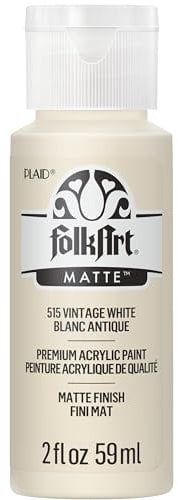FolkArt Acrylfarbe in verschiedenen Farben (57 g), 515, Vintage-Weiß
