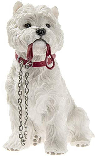 Dog Studies - Walkies Range West Highland Terrier Figur mit Leine sitzend