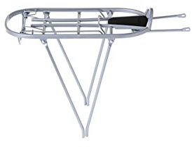 ATRAN VELO Gepäckträger Fly Farbe: silber, 24-28 verstellbar, Alu, V-Streben, mit Befestigungsmaterial für die Hinterbaustreben, max. Zuladung 25 kg