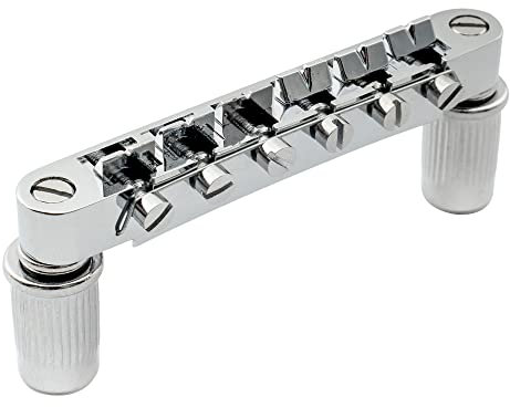 Musiclily Métrique Chevalet Bridge Tune-O-Matic pour Style Les Paul Guitare électrique, Chrome