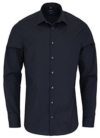 Seidensticker Herren Shaped Bügelfrei Kent Extra Langer Arm Clothing, Schwarz (Schwarz), 40 EU