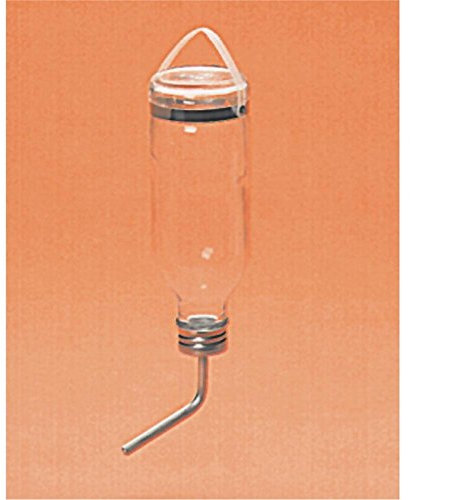 Glas Trinkflasche für Kleintiere Hasen Kaninchen 500ml mit Aluröhrchen