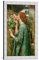 kunst für alle Bild mit Bilder-Rahmen: John William Waterhouse Die Seele der Rose - dekorativer Kunstdruck, hochwertig gerahmt, 40x60 cm, Silber gebürstet