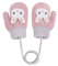 YJZQ Moufle Epais Enfant Gants Tricoté Gants Hiver Chaud Mignon Gants de Lapin Épaissi avec Anti-Perdue Chaîne Petites Moufles tricotés Rose, Taille Unique