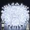 Ollny 20m 200 LED Fairy Lights Mains Powered, Outdoor Waterproof String Light with Remote/Plug/Modes/Timer, Bright Cool White Lighting Outside Indoor Garden Tree Party Wedding Decorations