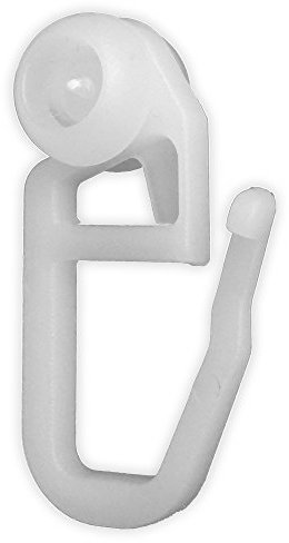 Gardinenallée 100x Universelle Gardinenrollen, Gardinenröllchen | 8mm Gardinengleiter | Geeignet für Vorhang & Gardinenschienen