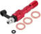Aramox M10*1.25mm Universal Motorcycle Bleed Screw,Aluminum Anodized Brake Caliper Screw Banjo Bolt Bleed Nipple Washers Dust Cap (Red)