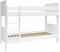 Hoppekids ALBA Kinderbett, Einzelbett mit Ausziehfunktion, Ausziehbett, MDF, 75 x 140/180/200 cm Liegefläche, inkl. Lattenrost, weiß