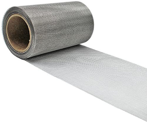 BugMesh Stainless Steel 1mm Insect Soffit Vent Mesh Blocks Flys, Wasps & Bees Easy to Cut & Use (10m x 75mm BugMesh Roll)
