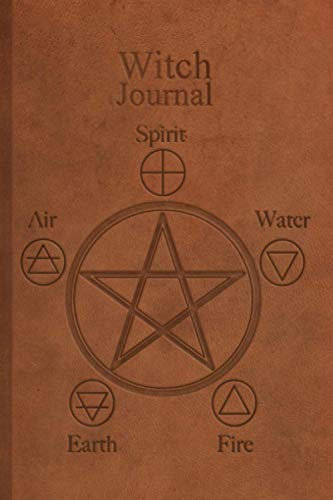 Witch Notebook: Wicca Gift, Lined Journal 200 Pages 6 x 9 (Brown Leather No.1)