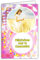 68-1019/2 Carte avec Enveloppe Félicitations pour ta COMMUNION FILLE PAILLETTES Aube Robe Blanche Champ de Blé Pain Ostie Couleur Rose Fête Printemps