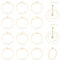 BENECREAT 20PCS 18K vergoldete Gliederverbinder Messingring Schmuckverbinder für Armbänder Halskette DIY Making, 27.5x25mm