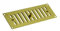 Polished Solid Brass 229mm x 76mm Hit and Miss Adjustable Air Vent