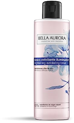 Bella Aurora, Illuminating Exfoliating Toner, Moisturising Toner, Anti-Darkness Toner - Spendet Feuchtigkeit, reinigt und revitalisiert die Haut (Toner 200ml)