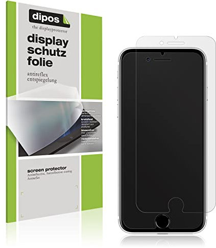 dipos I 2X Protector de Pantalla Mate Compatible con Apple iPhone SE (2022) pelicula Protectora