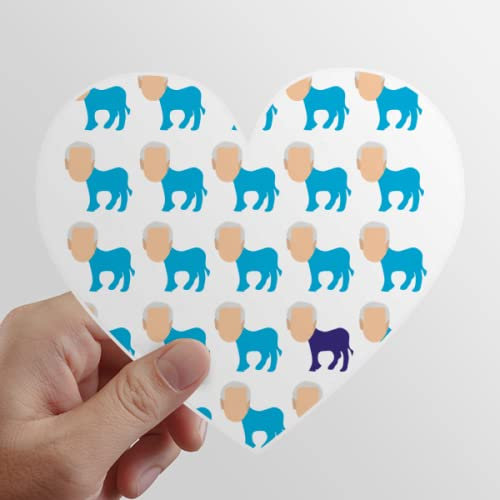 Die Figur der America Party Repeat Donkey Democracy Heart Vinyl Sticker Gepäckaufbewahrung Graffiti Decal