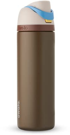 Owala Star Wars FreeSip Insulated Stainless Steel Water Bottle with Straw for Sports and Travel, BPA-Free, 24-Ounce, Mandalorian
