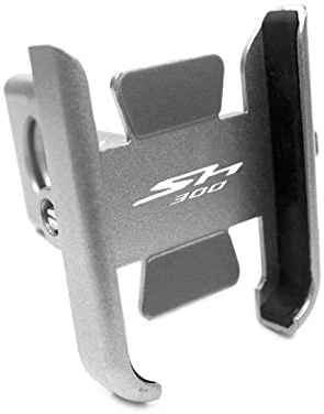 Per HONDA SH300 SH 300 Accessori Per Moto Supporto Per Telefono Cellulare Supporto Per Supporto GPS Per Manubrio (Colore : Handlebar Silver)