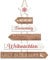 Panneau de direction à suspendre - env. 50 x 35 cm - Décoration de porte de Noël - Panneau en bois à suspendre - Cadeau de Noël