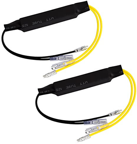 Pinsheng 2 Stück Motorrad LED Blinker Dekodierungs Widerstand Adapter 12V 21W 26Ω für Motorrad Scooter - Blinkerfehler Fix