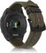 ZoRoll Armband Leder für Garmin Venu 3/vivoactive 4/Venu 2/Forerunner 265/255, 22mm LederArmbänder Premium Retro Ersatz Uhrenarmband für Garmin Darth Vader/First Avenger/Polar Vantage M - Grün