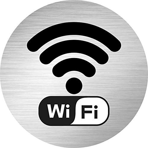 Panneau composite aluminium 3mm - 1 pièce - WIFI - environ 100mm - pour porte, école, toilettes, hôtel - facile à appliquer