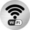 Panneau composite aluminium 3mm - 1 pièce - WIFI - environ 100mm - pour porte, école, toilettes, hôtel - facile à appliquer