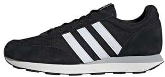 adidas Run 60s 3.0 Leather Shoes, Sneakers Uomo, Core Black Cloud White Core White, 46 EU