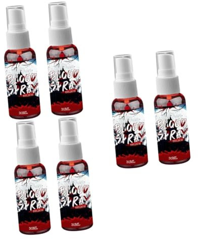 Beaupretty 6 Stk Halloween-plasma Halloween Party Halloween-party-blut Party-spray Halloweenkostüm Essbares Kunstblut Make-up- Blutspritzer Blutgel Falsches Blut Zubehör Plastik Gemalt