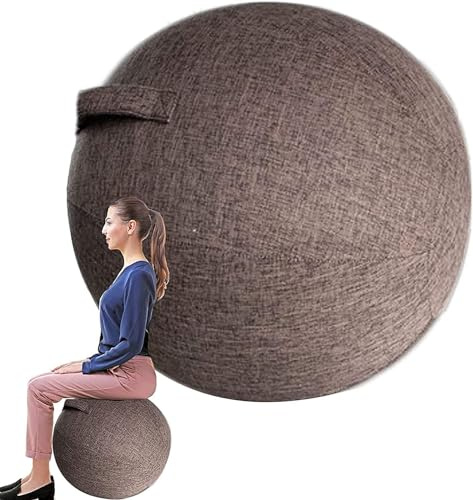 Gymnastikball-Stuhl für Büro und Schreibtisch, Yoga-Stuhl mit Stabilitätsball-Bezug, Yoga-Ball-Bürostuhl, Yoga-Ball-Stuhl-Bezug