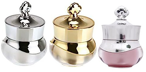 Ipetboom 3pièces Bouteilles De Voyage Avec Pots à Crème Étanches De Jarres Élégantes Pour Soins Peau Et Maquillage