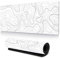 Comfivibe Tappetino Mouse XXL,Tappeto Mouse 900x400, Mouse Pad Gaming da Gioco Dal Design Liquido, Tappeto Scrivania Antiscivolo, Tappetino Mouse Gaming per Giocatori PC, Copri Scrivania (bianca)