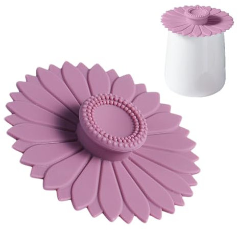Zuasdvnk Couvercles de tasse en silicone - Couvercle de tasse à café en silicone pour tasse à thé - Protection contre la poussière pour gobelets à boissons - Couvercle réutilisable pour tasses chaudes