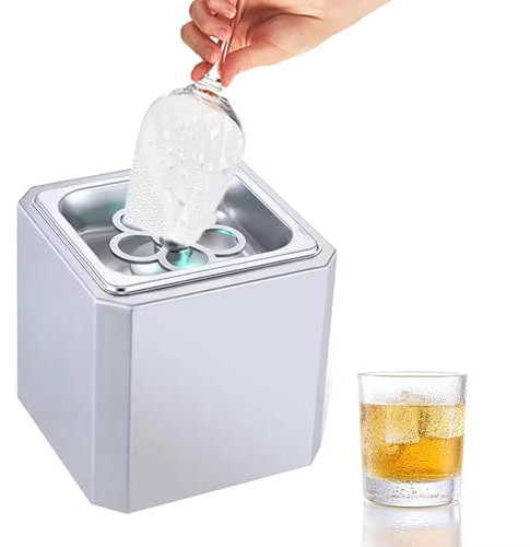 FXNFXLA Enfriador de Copas de Vino, escarchador de CO2 para Tazas y Vasos con luz LED, Enfriador instantáneo de Bebidas para cócteles, Cerveza, Bebidas Mixtas, Bar, Restaurante, Cocina