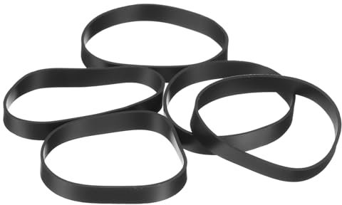 QUARKZMAN 50 Stück Gummibänder, 30x5mm Gummibänder Ringe Kabelbinder Starke Elastische Bänder Rutschfest für Kabelumwicklung Taschenverpackungen, Schwarz