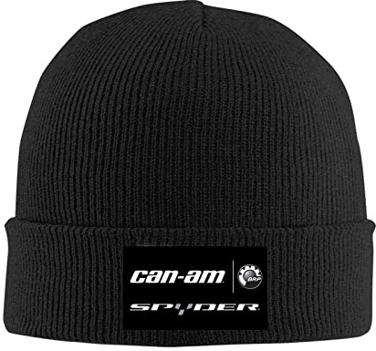 kenwozi Can Am Spyder Logo Warme Wintermütze Knit Beanie Schwarz, Schwarz , Einheitsgröße