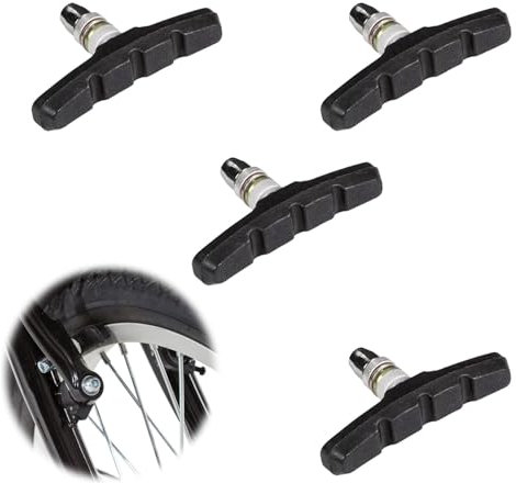 4 Stück V-Brake Bremsbeläge,2 Paar Bremsbelag-Set,70mm Symmetrische Fahrrad Bremsbeläge,Bremsbeläge Fahrrad Für Seitenzugbremse V-Bremse U-Bremse,Vorne Und Hinten Fahrradbremsbacken Bremsgummi