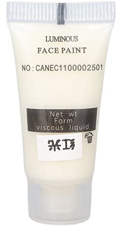 Pigmento Dipinto a Mano, 10 G di Vernice Fluorescente Dipinta a Mano a Base D'acqua, Pittura a Pigmenti Luminosi Che Si Illumina Al Buio (Rosso)