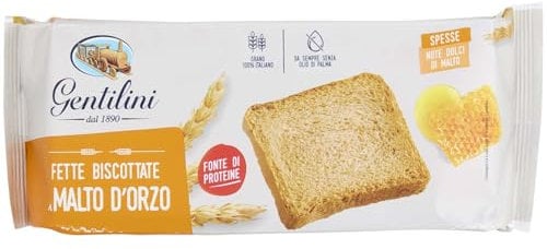 Gentilini Fette Biscottate Malto D'orzo, 185g