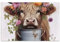 1000 Teile Puzzle Floral Highlands Cow Beige Puzzle Spiel Home Wall Artwork für Erwachsene Familien
