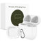 USB-C Custodia di Ricarica wireless Qi Compatibile per Air Pod 4 (2024), con custodia trasparente, Wireless Charging Case con Accoppiamento Bluetooth Sync Button