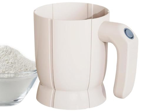 Tamiz De Harina Eléctrico Tamiz De Cocina De Malla Fina Para Filtrar Harina, Azúcar en Polvo, Cacao en Polvo