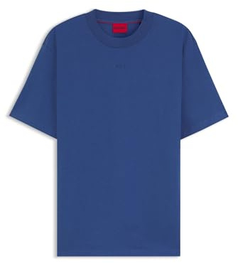 HUGO Mens 10248326 01 Short Sleeve Cotton T-Shirt Medium Blue M